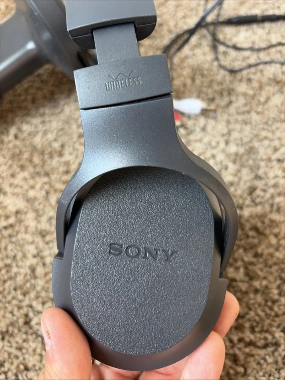 Sony RF400 Wireless Home Theater Headphones for Watching TV, Black